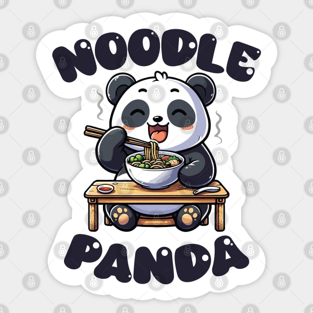 Noodle Panda Sticker by Civron